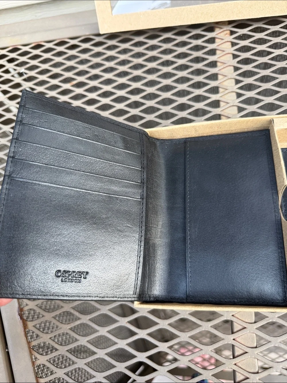 NIB OSPREY LONDON Leather Passport Holder and Cardholder Set